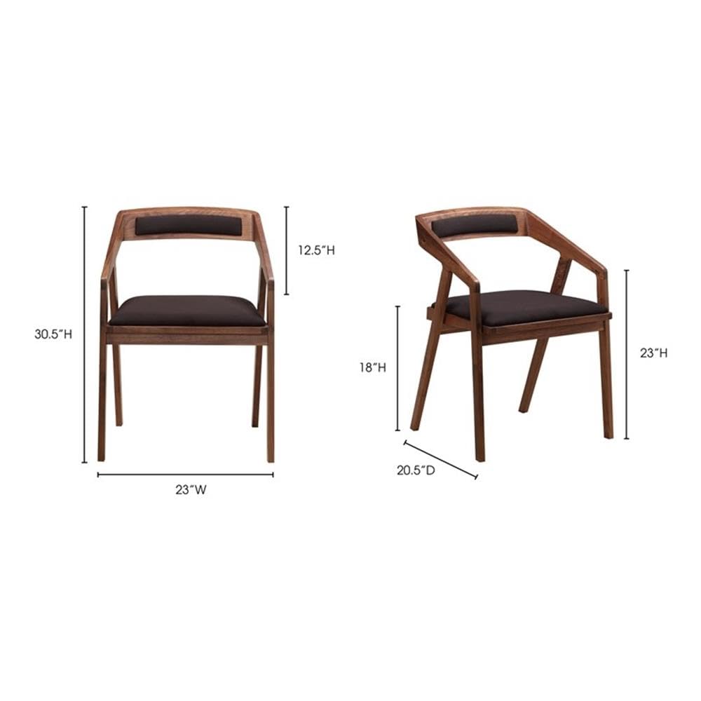 Dagma Arm Chair - Modern Home Collection, Black Upholstered Lounge Chair for Living Room, Office, or Reading Nook