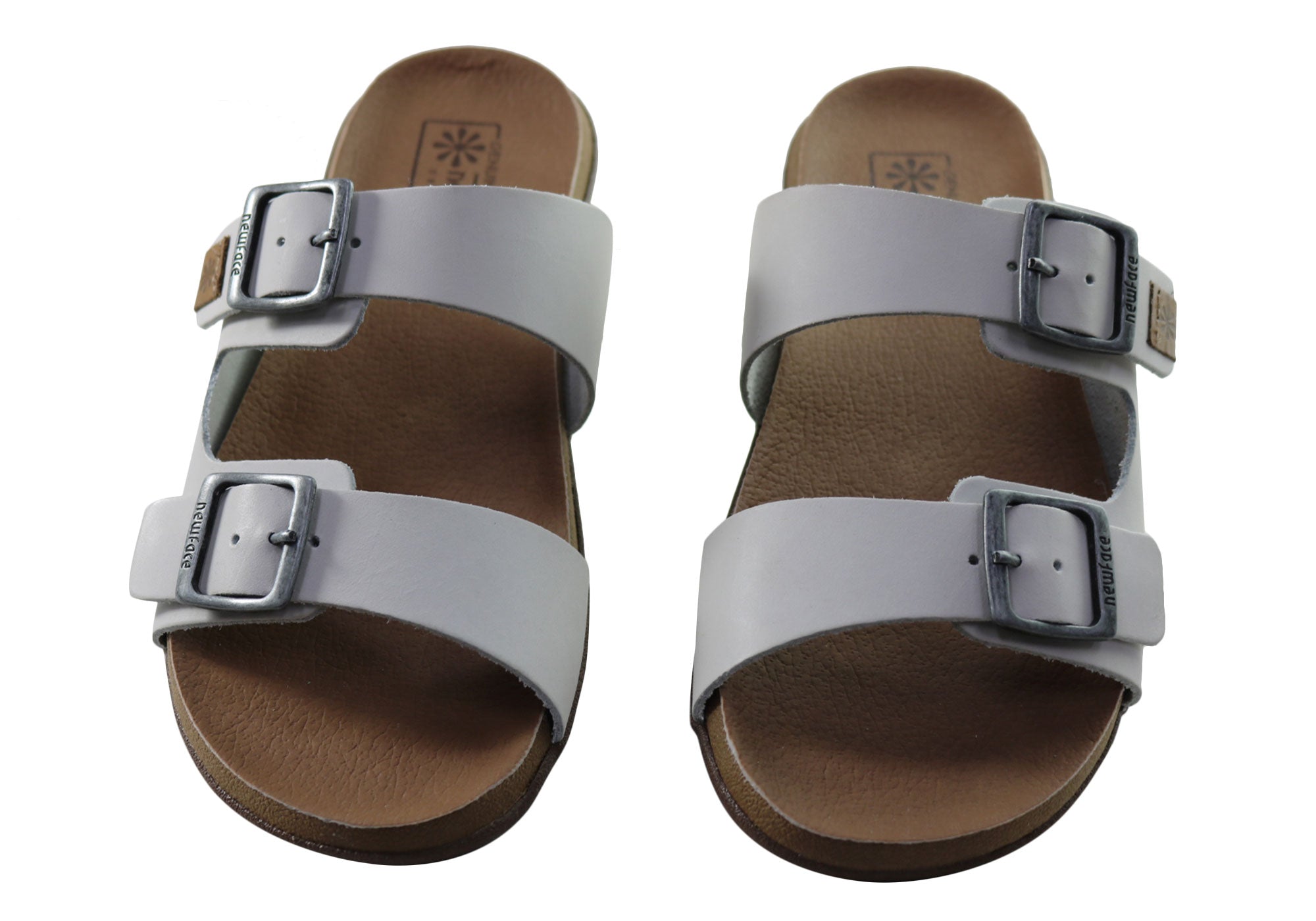 Silvan Women's Comfort Leather Slides Sandals - Soft Brazilian Leather - Perfect for Home, Poolside & Summer Outings