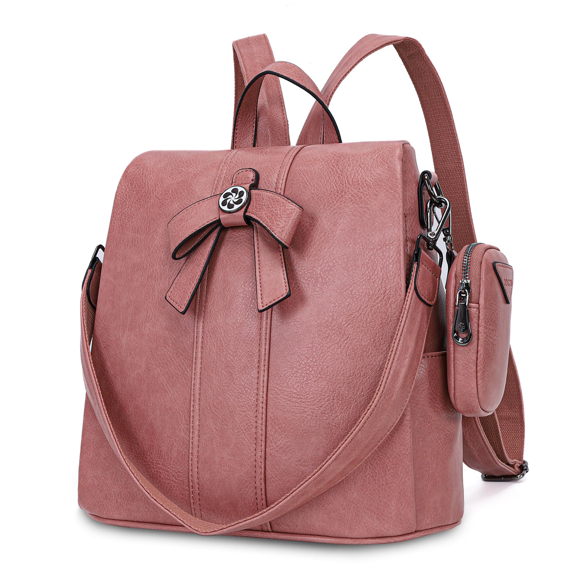 ZOCAI Women's Fashion Backpack Purse - PU Leather Anti-Theft Shoulder Bag & Satchel Daypack for Work, Travel & Daily Use