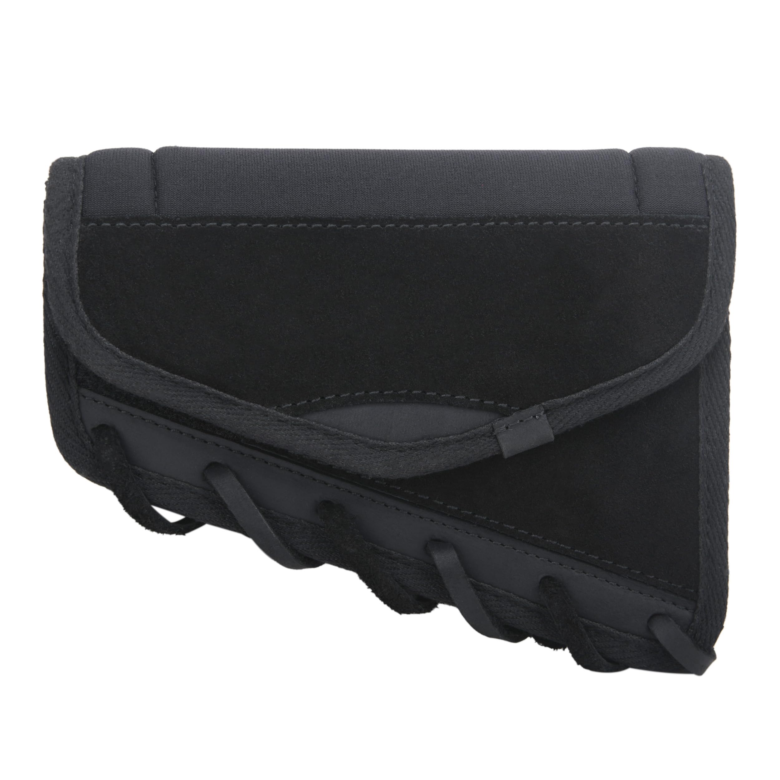 Leather Rifle Cheek Rest Riser Pad - Gun Buttstock Ammo Holder for .30-06 .308 .45-70 - Comfortable Shooting Accessory for Hunting & Target Practice