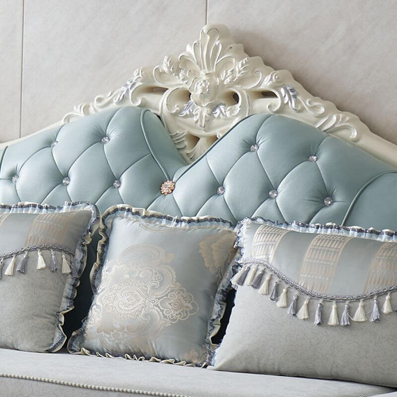 L-Shaped Recliner Sofa with Round Arms & Button Tufted Design - Perfect for Living Room, Home Theater & Family Gatherings
