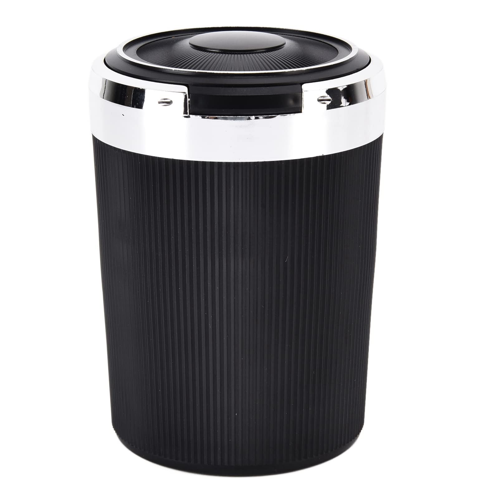 LED Car Ashtray with Lid - 3W Portable Auto Cigarette Ashtray for Car, Home & Office Use - Silver (1PC) | Perfect for Smokers on the Go, Travel & Outdoor Activities