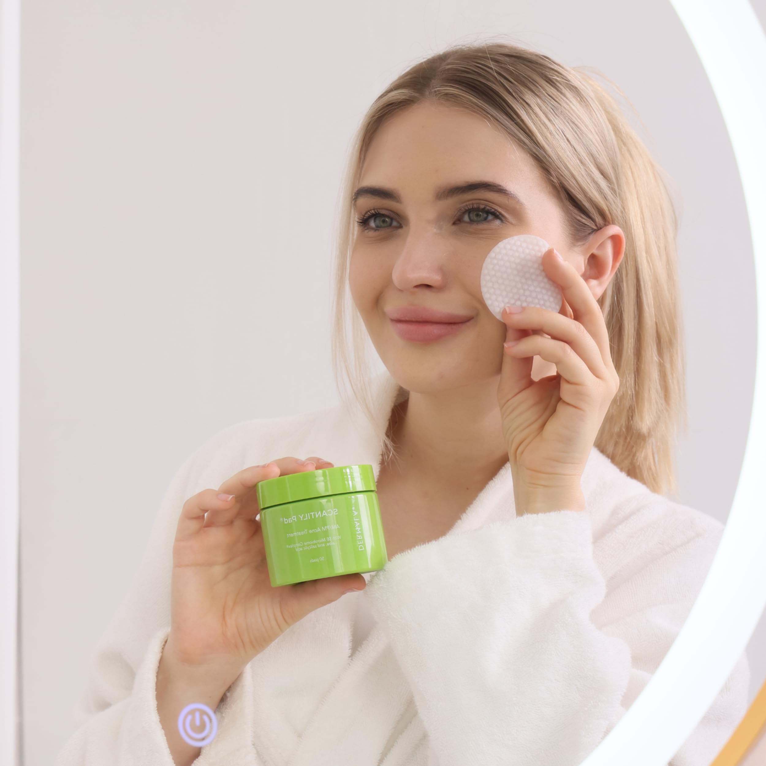 SCANTILY Pad AM/PM Acne Treatment for Face & Body - Oil Control & Blemish Relief - Day & Night Skincare Solution for Clear Skin