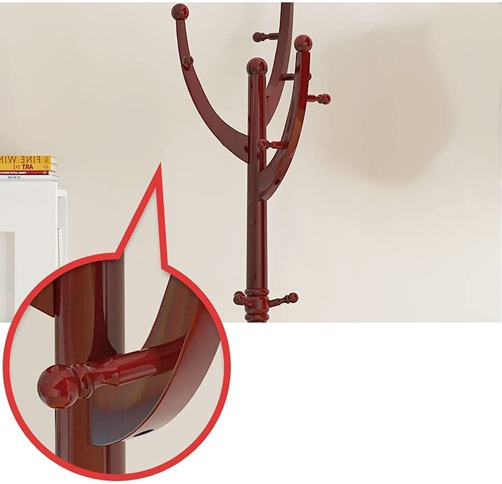 Wooden Clothes Drying Rack - Standing Garment Hanger for Bedroom & Living Room | Space-Saving Storage Organizer for Laundry, Towels & Clothes | Perfect for Apartments, Dorms & Small Spaces