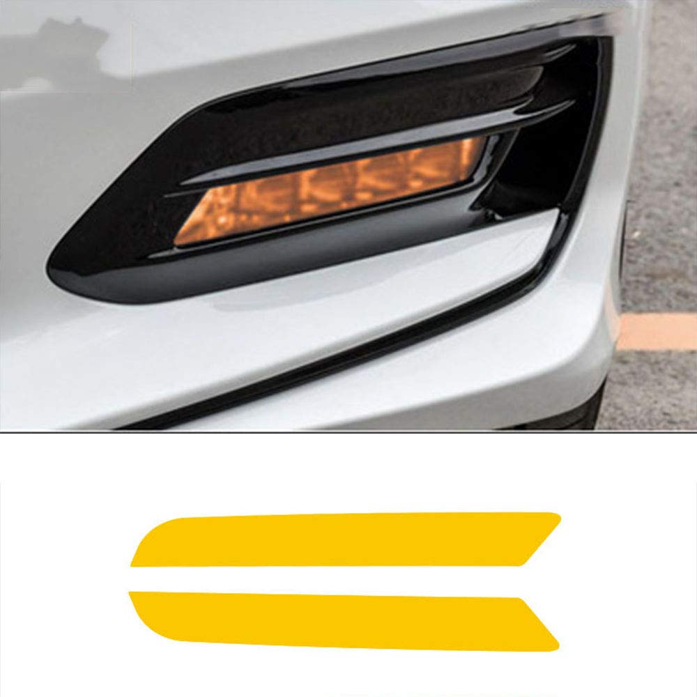 Yellow Fog Lamp Light Transmission Film - Color Change Personalized Trim for Honda Accord 10th Gen (2018-2020) | Durable Exterior Car Decoration Accessories | Enhance Visibility & Style for Night Driving