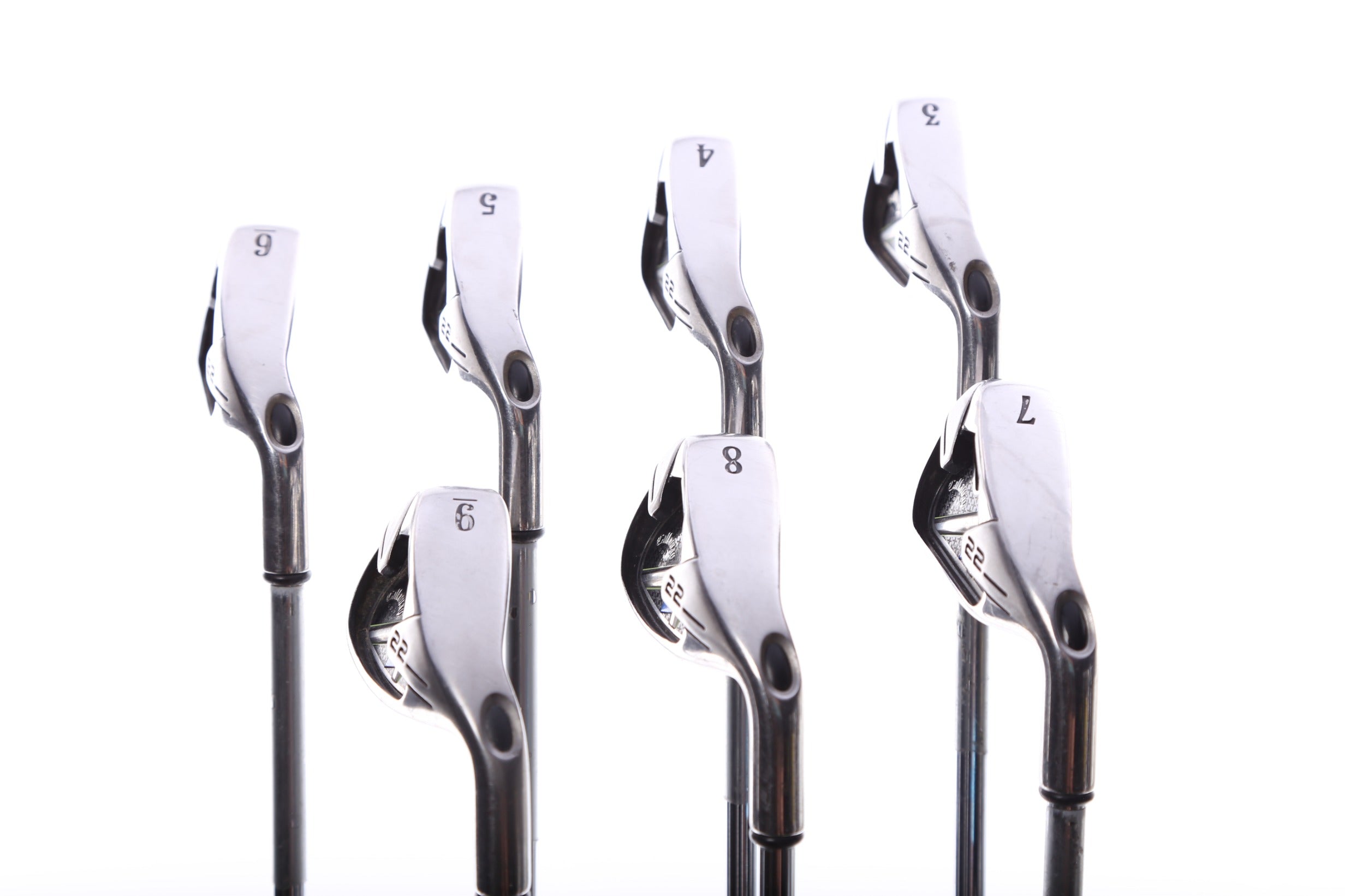 Used Callaway X 22 Iron Set - Right Handed 3-9 Uniflex Steel Shaft Golf Clubs for Men | Perfect for Driving Range & Course Play
