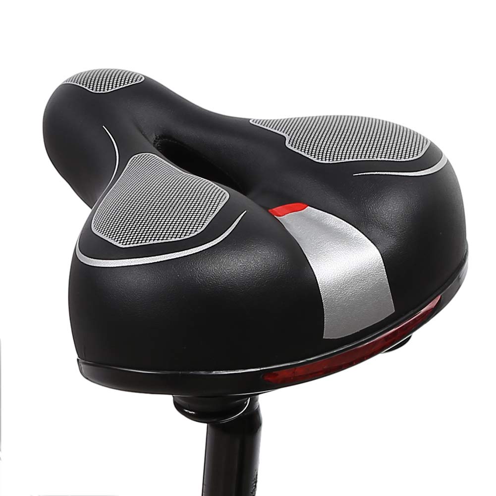 Cerlingwee Comfortable Hollow Bike Saddle - Shockproof Soft Seat for Road & Mountain Bikes - Perfect for Long Rides, Commuting and Outdoor Cycling Adventures
