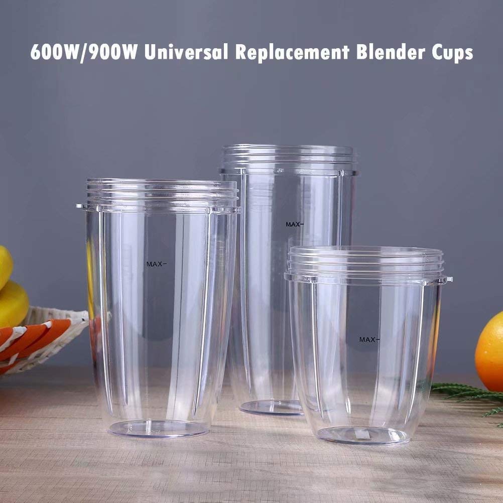 18oz Replacement Cup for Nutribullet Blender 600W/900W/1000W/1200W Series - Durable Blender & Juicer Mixer Accessory - Perfect for Smoothies, Protein Shakes, and Meal Prep