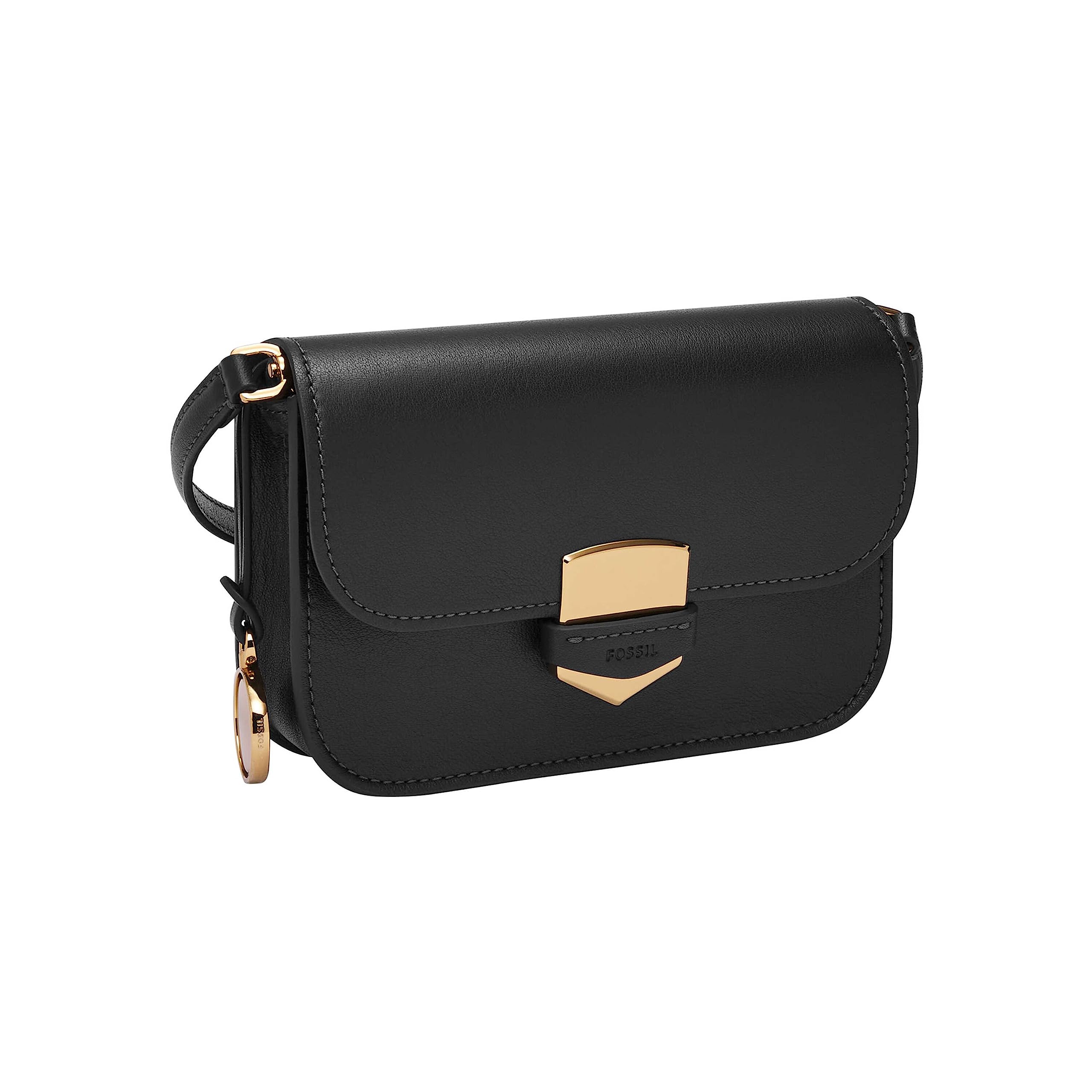 Fossil Women's Lennox Leather Crossbody Bag - Small & Large Flap Purse for Everyday Use, Work, Travel & Casual Outings