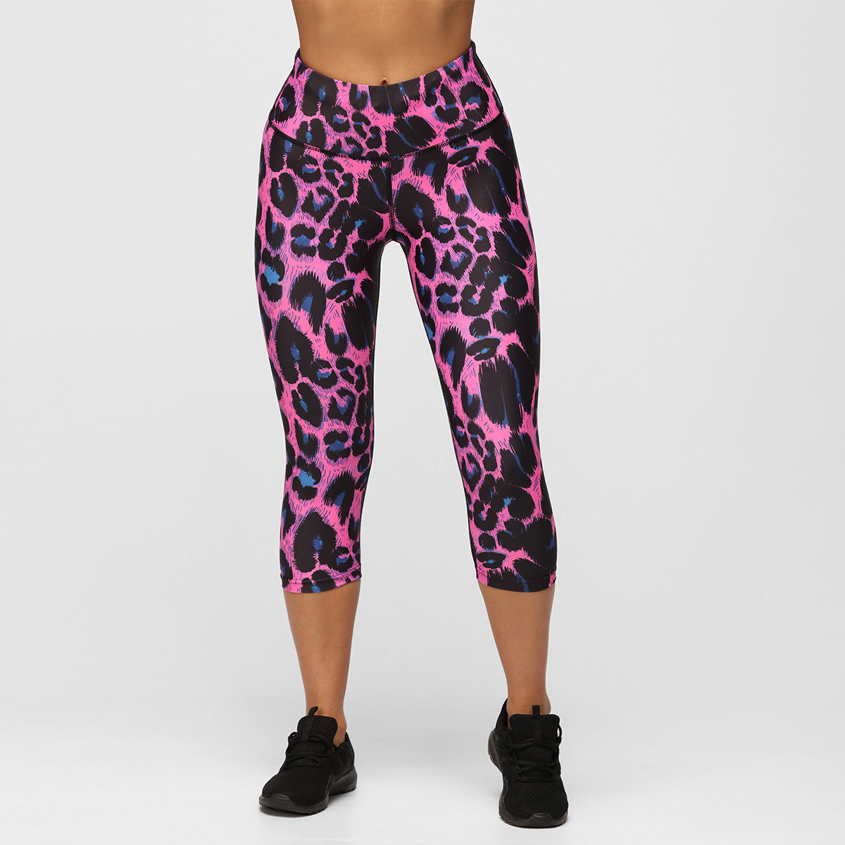 Violet Lynx Capri Leggings for Women - High Waist Yoga Pants, Workout Running Tights - Comfortable & Stretchy Activewear for Gym, Lounge & Everyday Wear