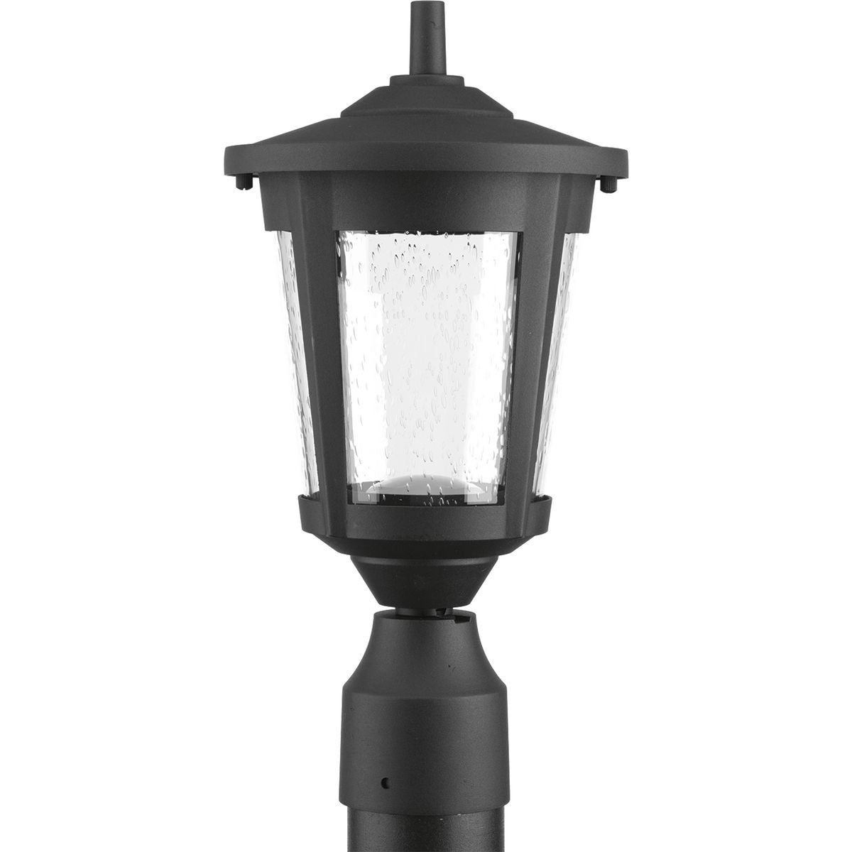East Haven Collection LED Post Lantern - Outdoor Solar Powered Light for Garden, Patio, Walkway & Driveway Lighting - Weather Resistant & Energy Efficient
