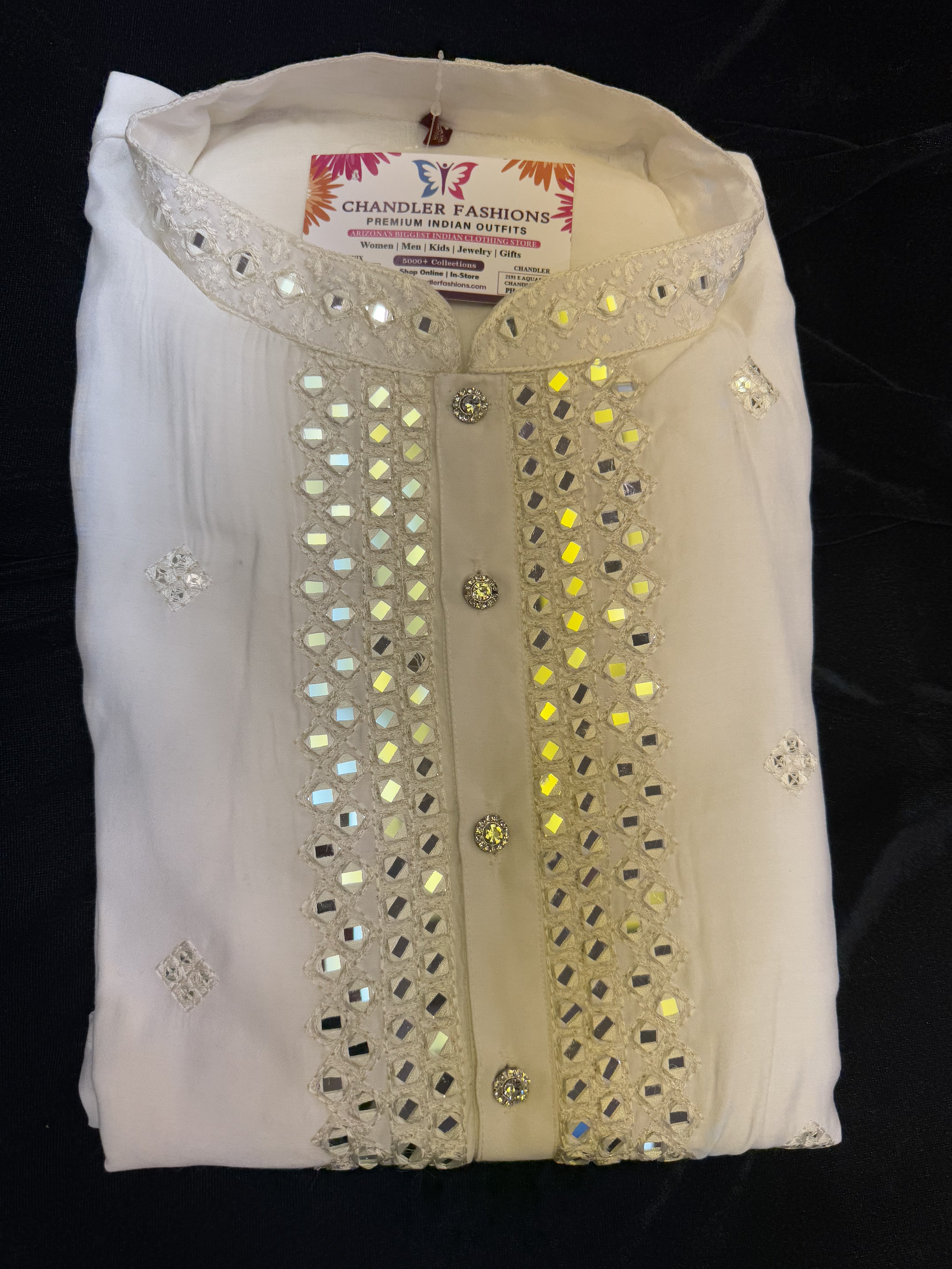 Elegant Cream Silk Kurta for Men with Exquisite Embroidery - Perfect for Weddings, Festivals & Special Occasions