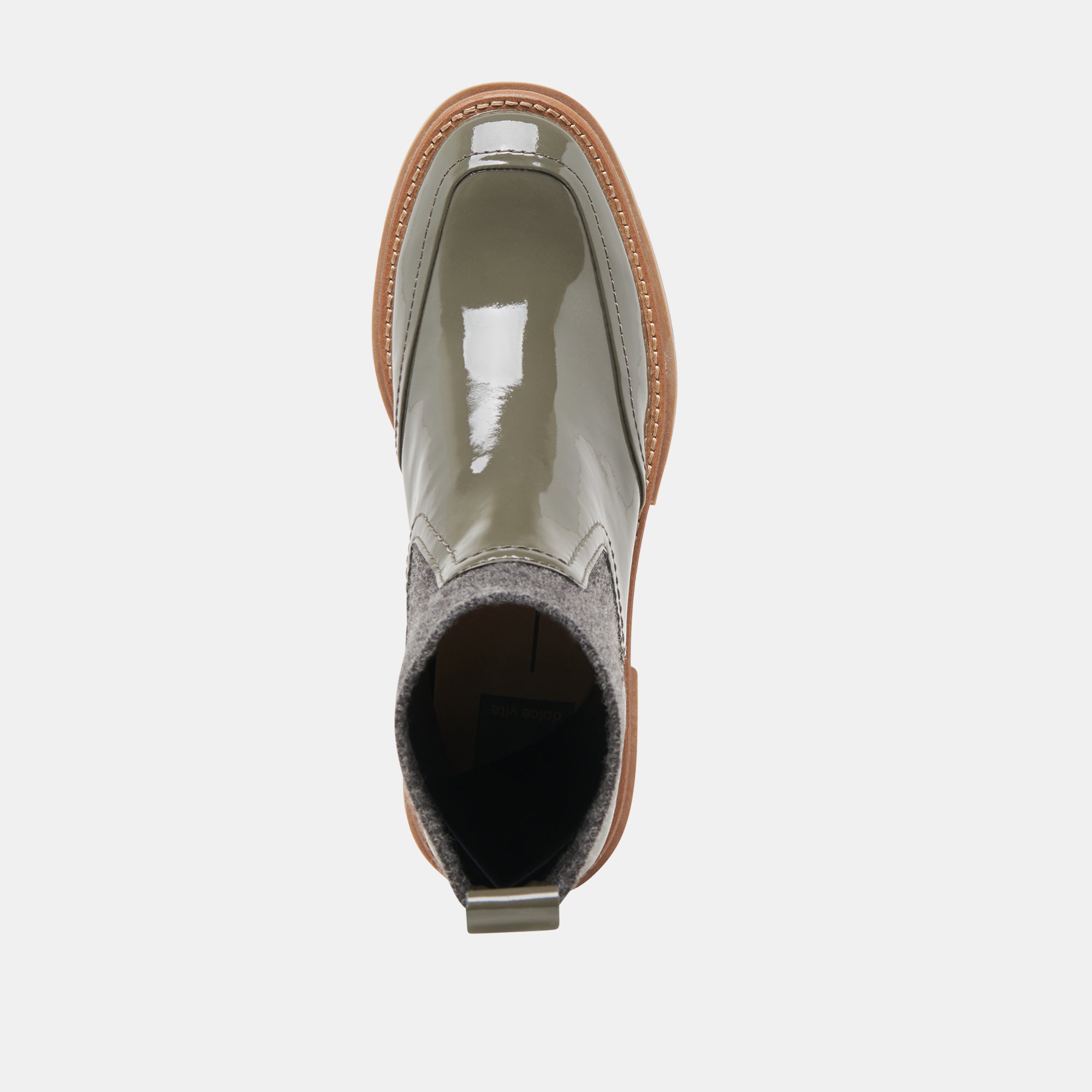 Saline H2O Booties - Dark Olive Crinkle Patent Water Shoes for Women | Comfortable & Stylish Beach, Pool, or Boat Footwear