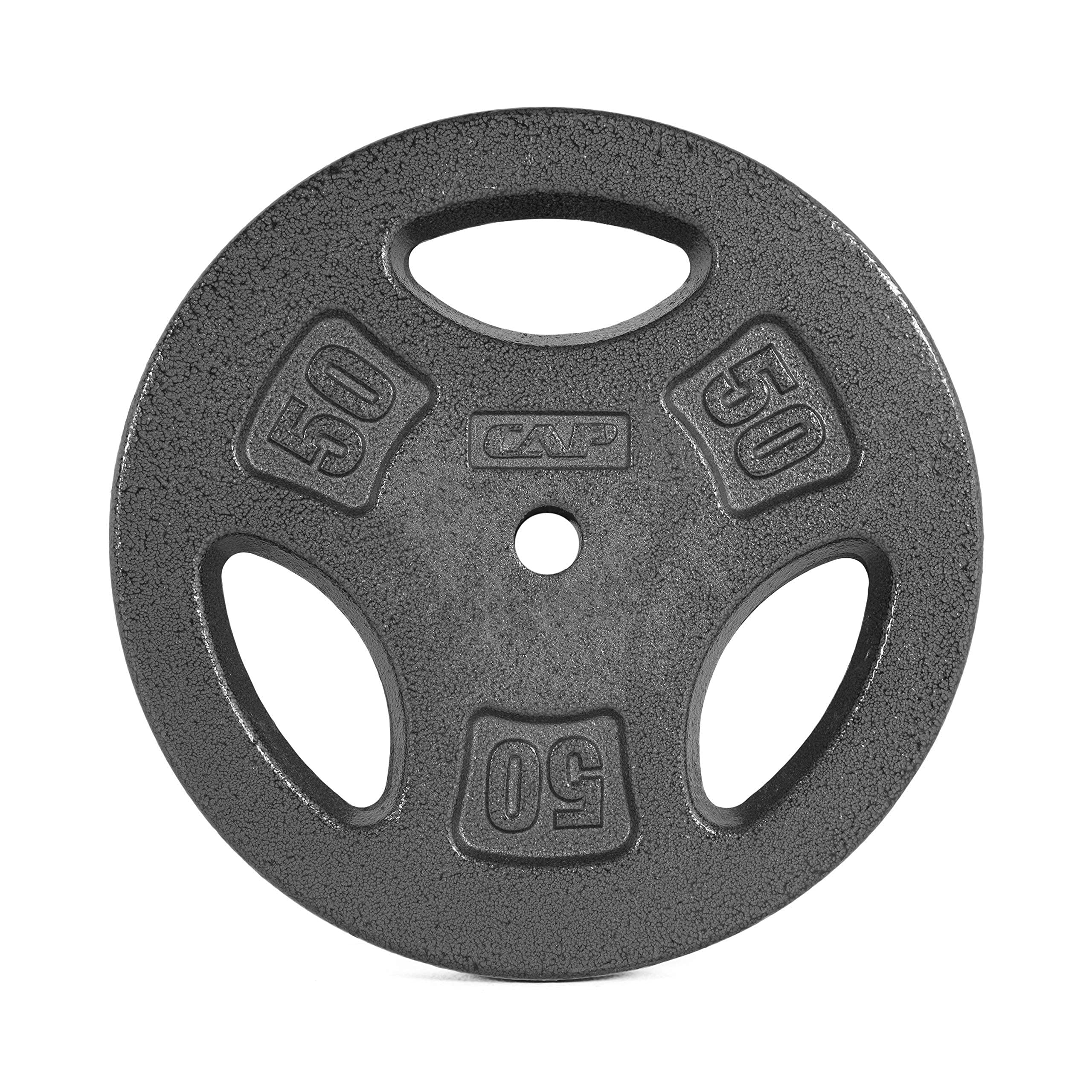 WF Athletic Supply 1-Inch Cast Iron Standard Grip Weight Plate - 5lb/10lb/25lb Options for Strength Training & Home Gym (Charcoal/Gray) - Perfect for CrossFit, Powerlifting & Weightlifting Workouts