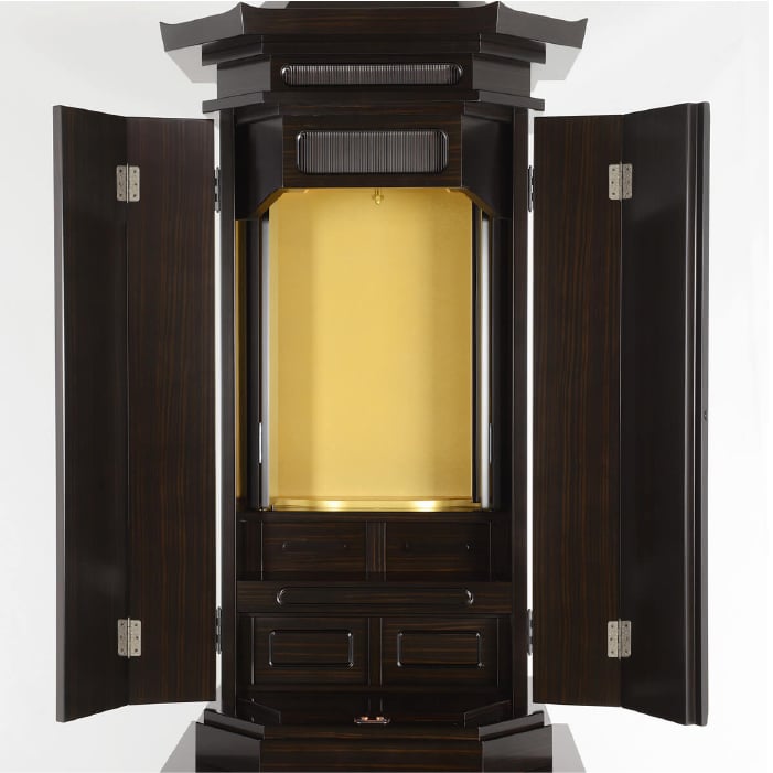 SGI Soka Gakkai Butsudan 21 - Premium Wood Grain Style Buddhist Altar for Home Meditation & Prayer | Perfect for Buddhist Ceremonies & Spiritual Practices