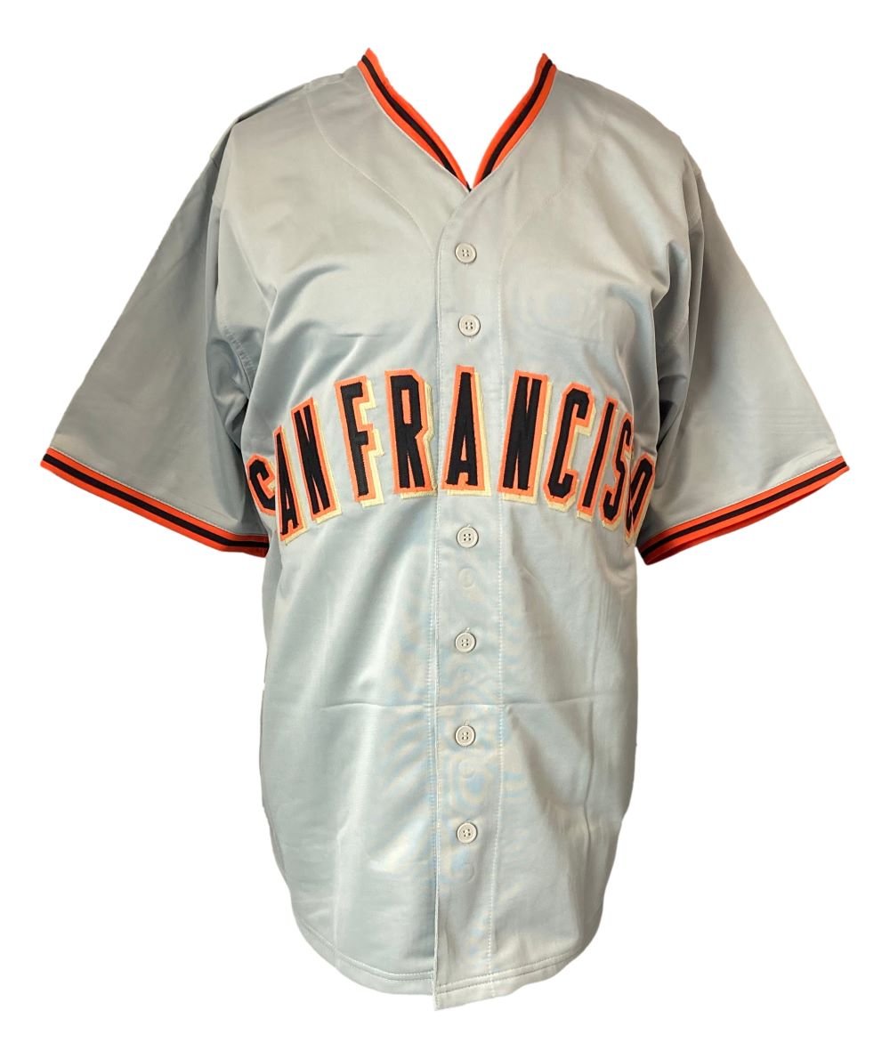 Authentic Matt Cain San Francisco Giants Signed Gray Baseball Jersey with MLB Hologram - Perfect for Sports Memorabilia Collectors and Giants Fans