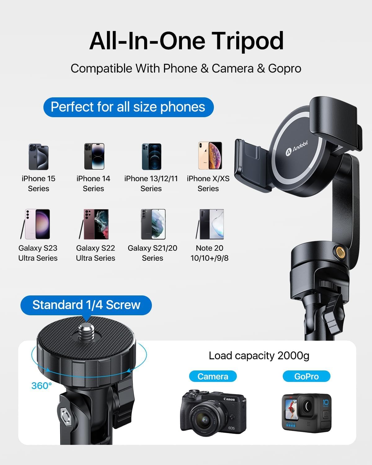 MagStick Selfie Stick Tripod - 63.5