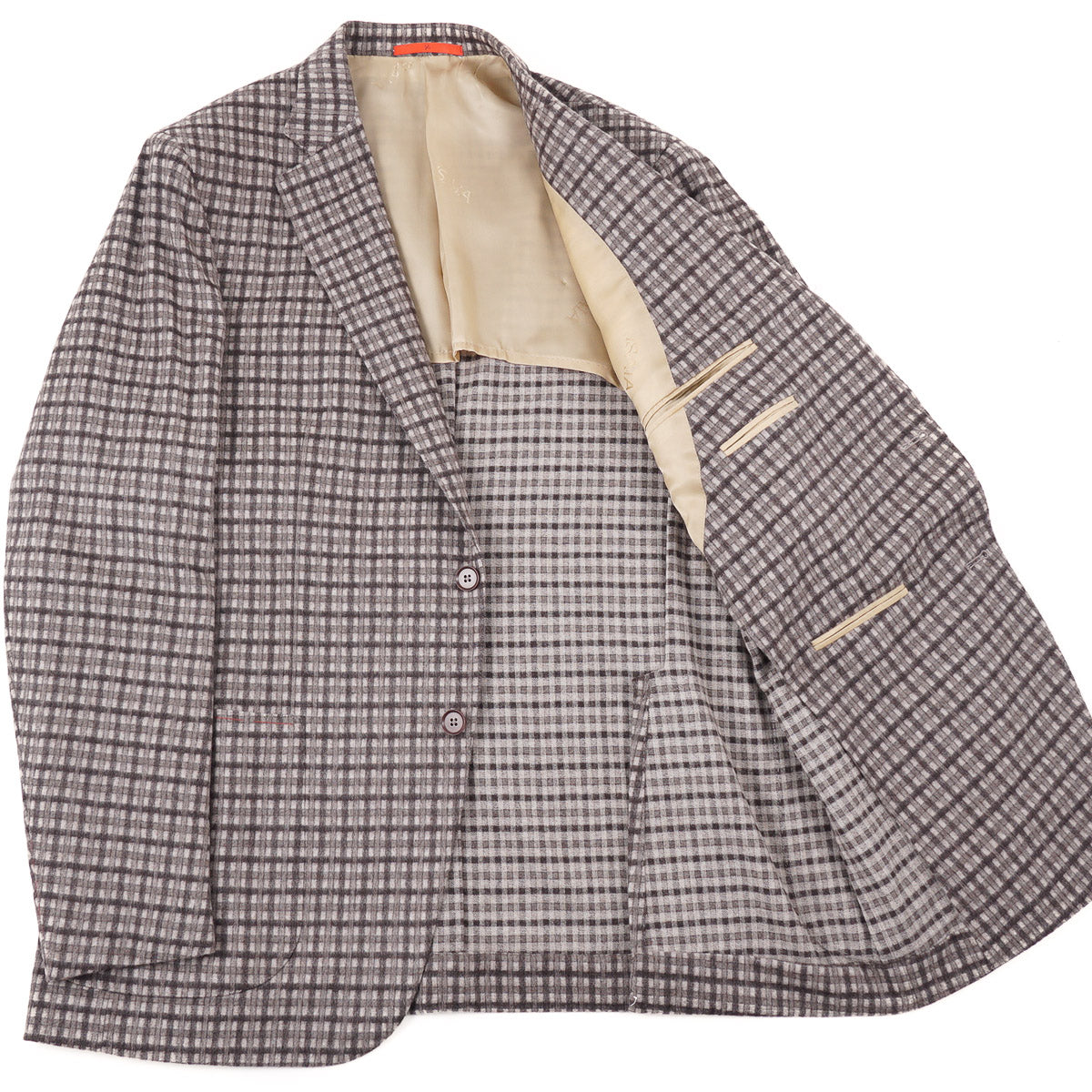 Premium Isaia Flannel Wool Cashmere Sport Coat for Men - Luxury Italian Tailored Blazer for Business, Weddings & Formal Occasions