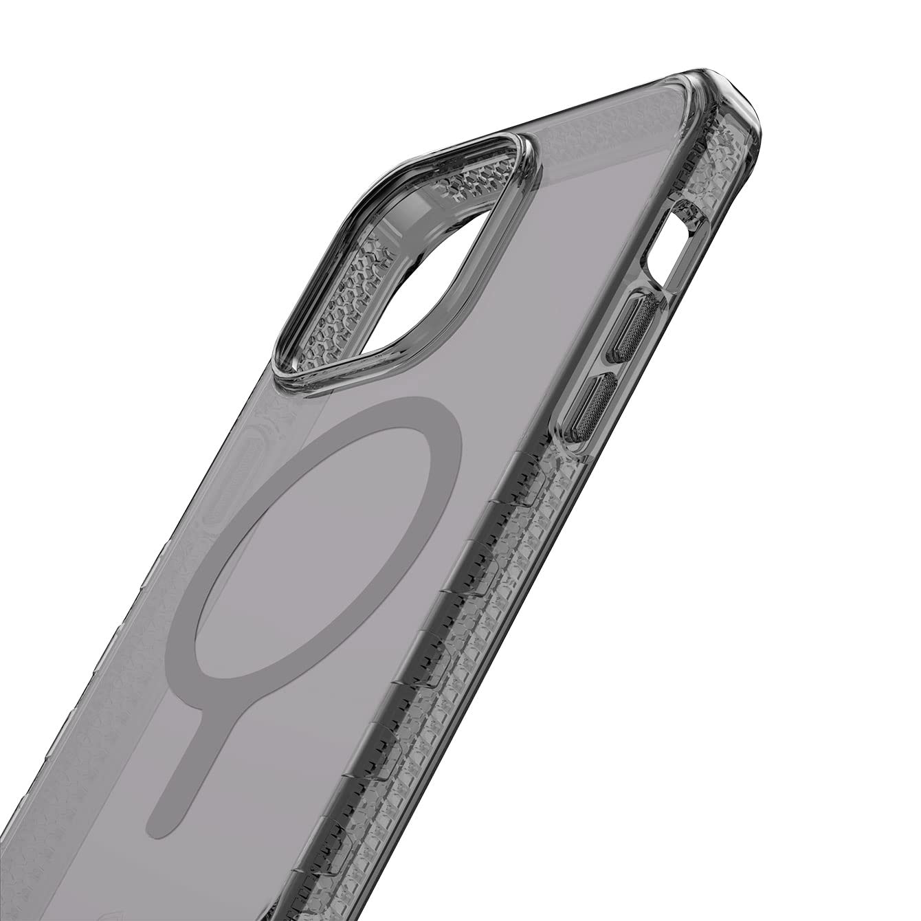 ITSKINS Supreme R Clear Magnetic Protective Phone Case for iPhone 14 Pro | MagSafe Compatible Slim Hybrid Cover | Anti-Yellowing & Military-Grade Shockproof | Graphite Print | Perfect for Everyday Use & Outdoor Activities