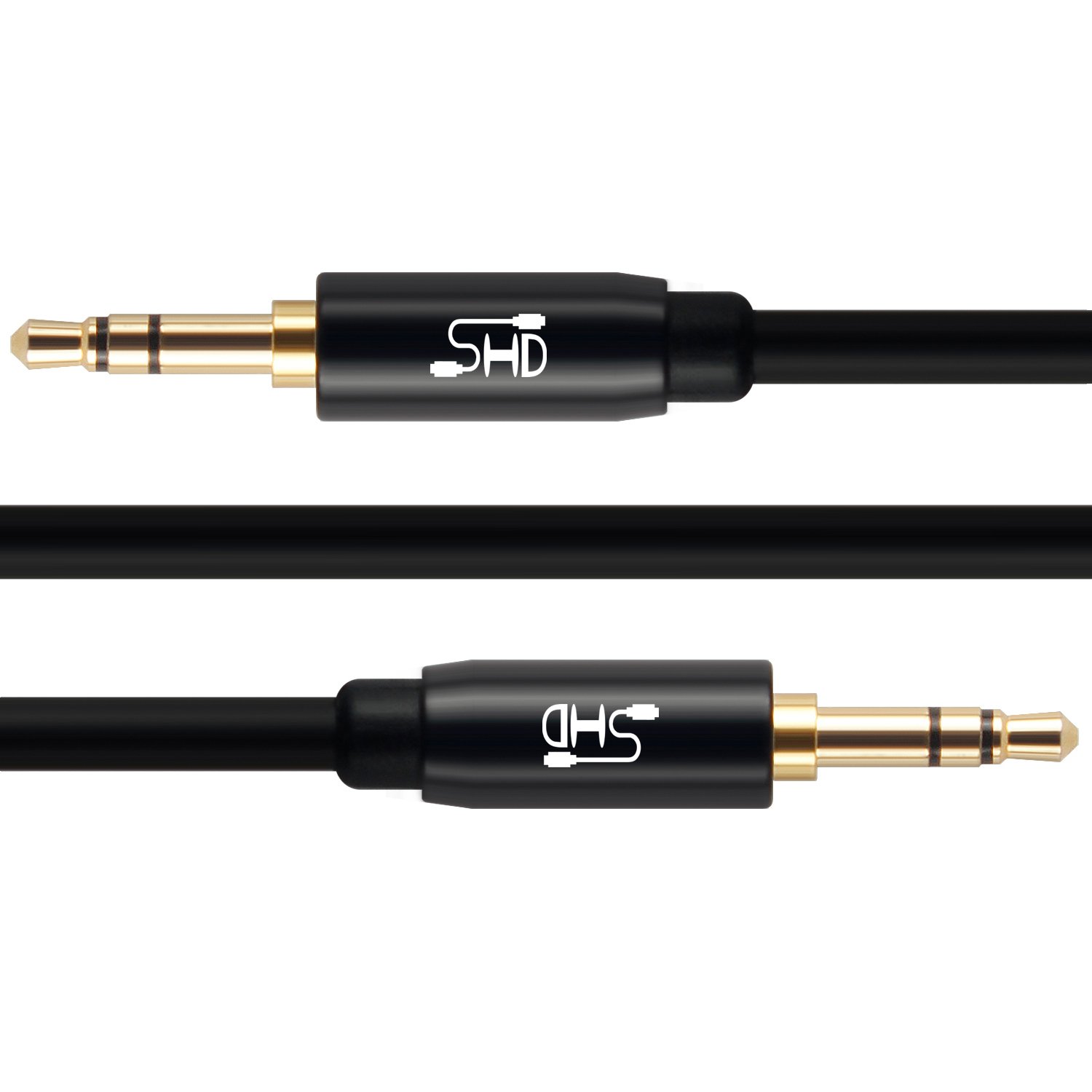 Premium 3.5mm Aux Cable for Car Audio - Gold Plated Stereo Auxiliary Cord with Dual Shielding (3 Feet) - Perfect for Car Sound Systems, Home Speakers & Portable Devices