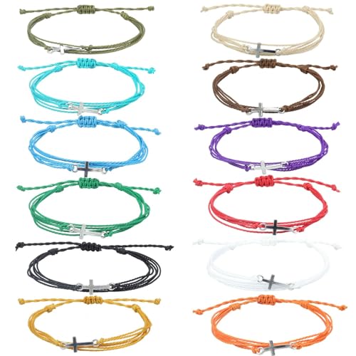 12pcs cross bracelets