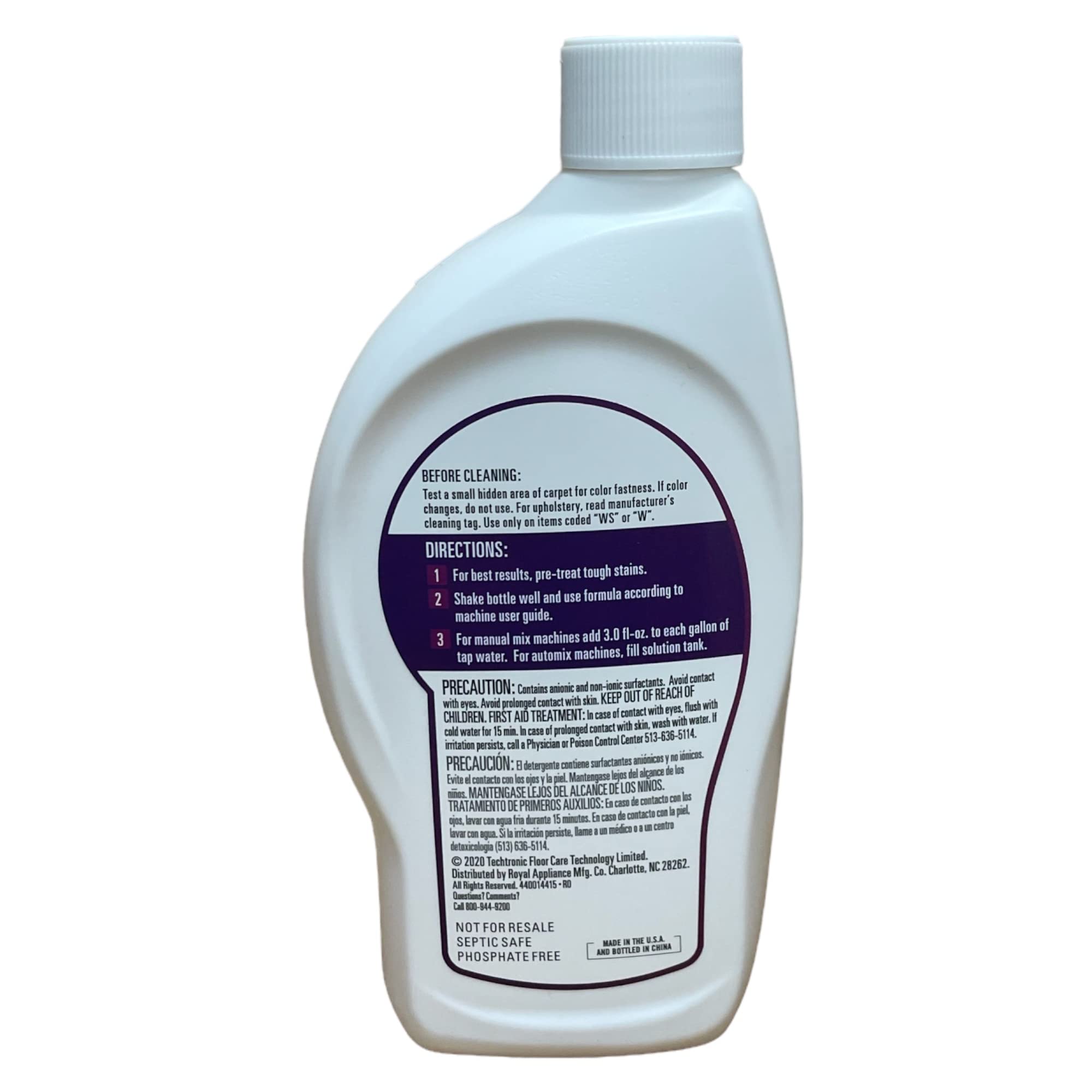Hoover Paws & Claws Deep Clean Pet Stain & Odor Eliminator - 2X Concentrated Carpet Cleaner Formula (6oz) - Removes Tough Stains & Neutralizes Odors for Dogs & Cats - Perfect for Carpets, Upholstery & Pet Areas