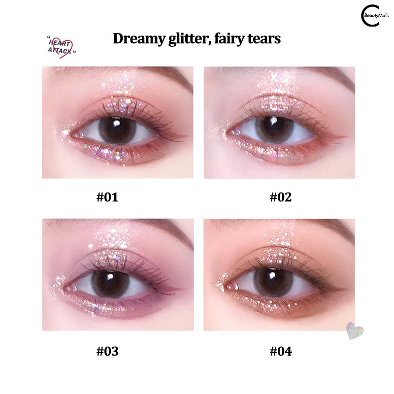FLORTTE Heart Attack Liquid Eyeshadow - Long Lasting, Waterproof, Highly Pigmented Eye Makeup for Party, Date Night & Special Occasions