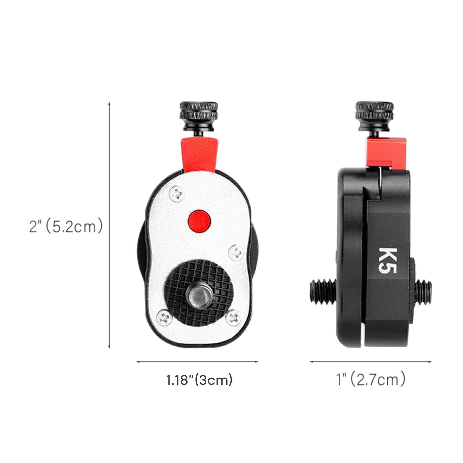 **Quick Release Plate Clamp for Camera Stabilizers & Tripods - Gimbal Lock Mount Base Adapter for DSLR, Camcorders - Perfect for Vlogging, Filmmaking & Photography**