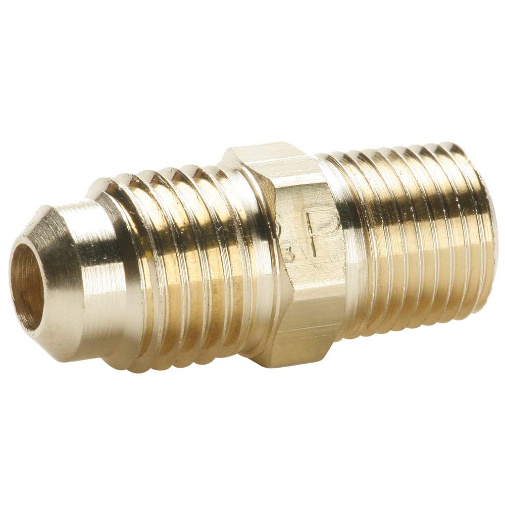 48F-10-6-pk10 Brass 45 Degree Flare Male Connector - 5/8