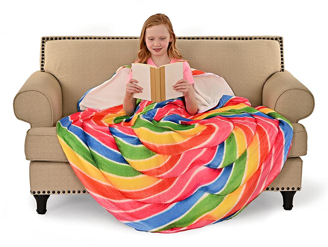 Rainbow Lollipop Round Sleeping Bag Blanket 60