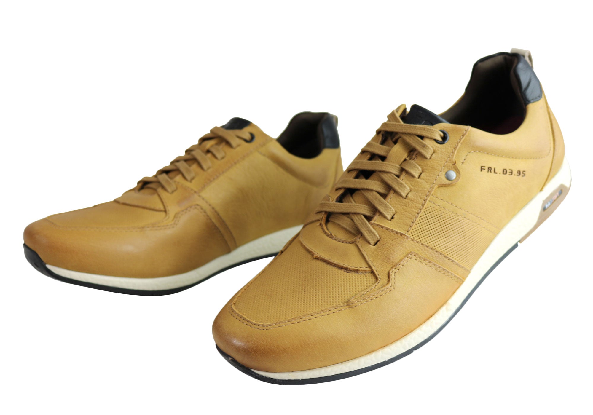 Ferricelli Oscar Men's Genuine Leather Lace-Up Casual Shoes - Handcrafted in Brazil - Perfect for Office, Dating & Everyday Wear