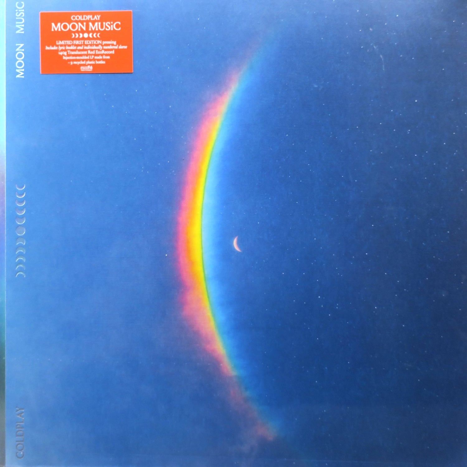 COLDPLAY 'Moon Music' Limited Edition Red Eco Vinyl LP Record - Perfect for Collectors & Eco-Conscious Music Lovers - Great for Home Listening, Gifts & Vinyl Collections