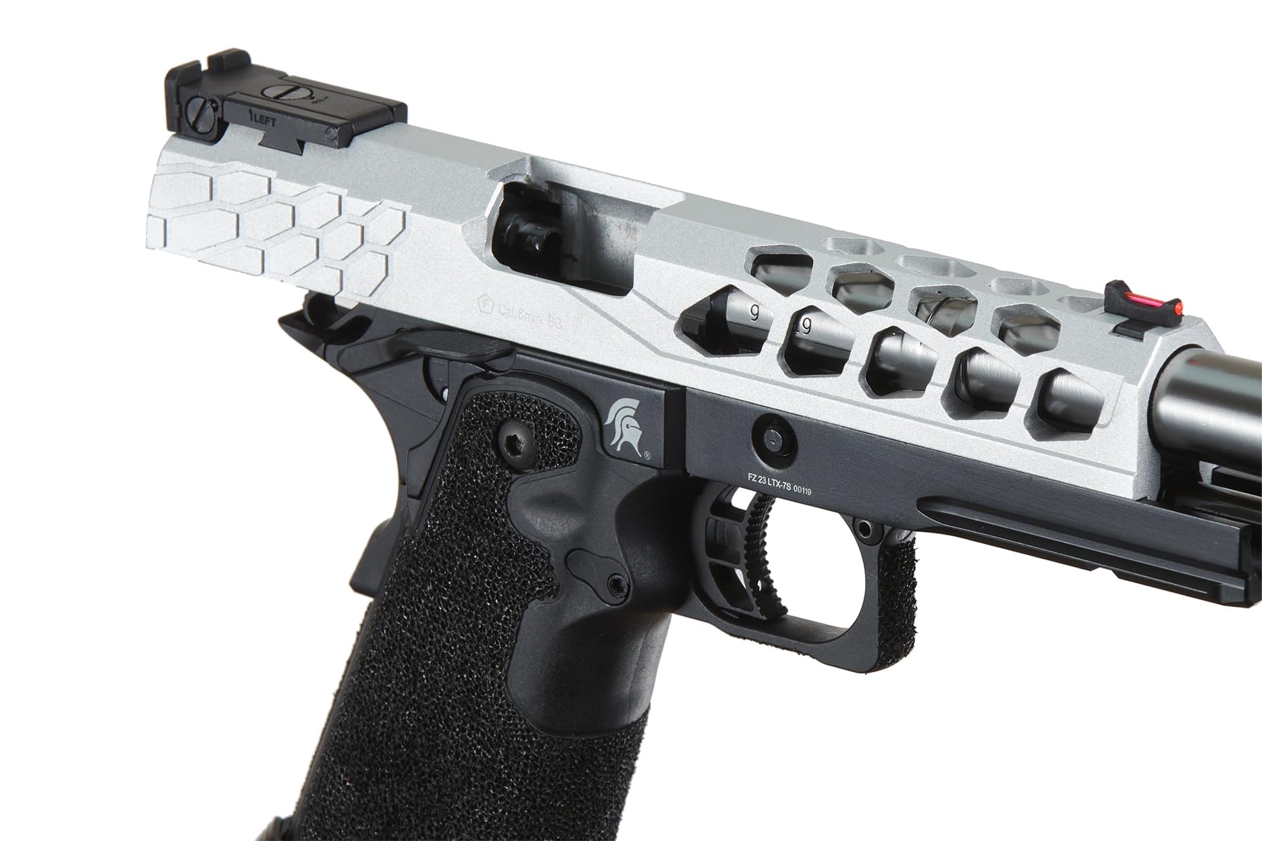 Lancer Tactical Airsoft Pistol STRYK Hi-Capa 5.1/4.3 Full Metal Gas Blowback GBB - 330 FPS for Competitive Airsoft Matches & Tactical Training