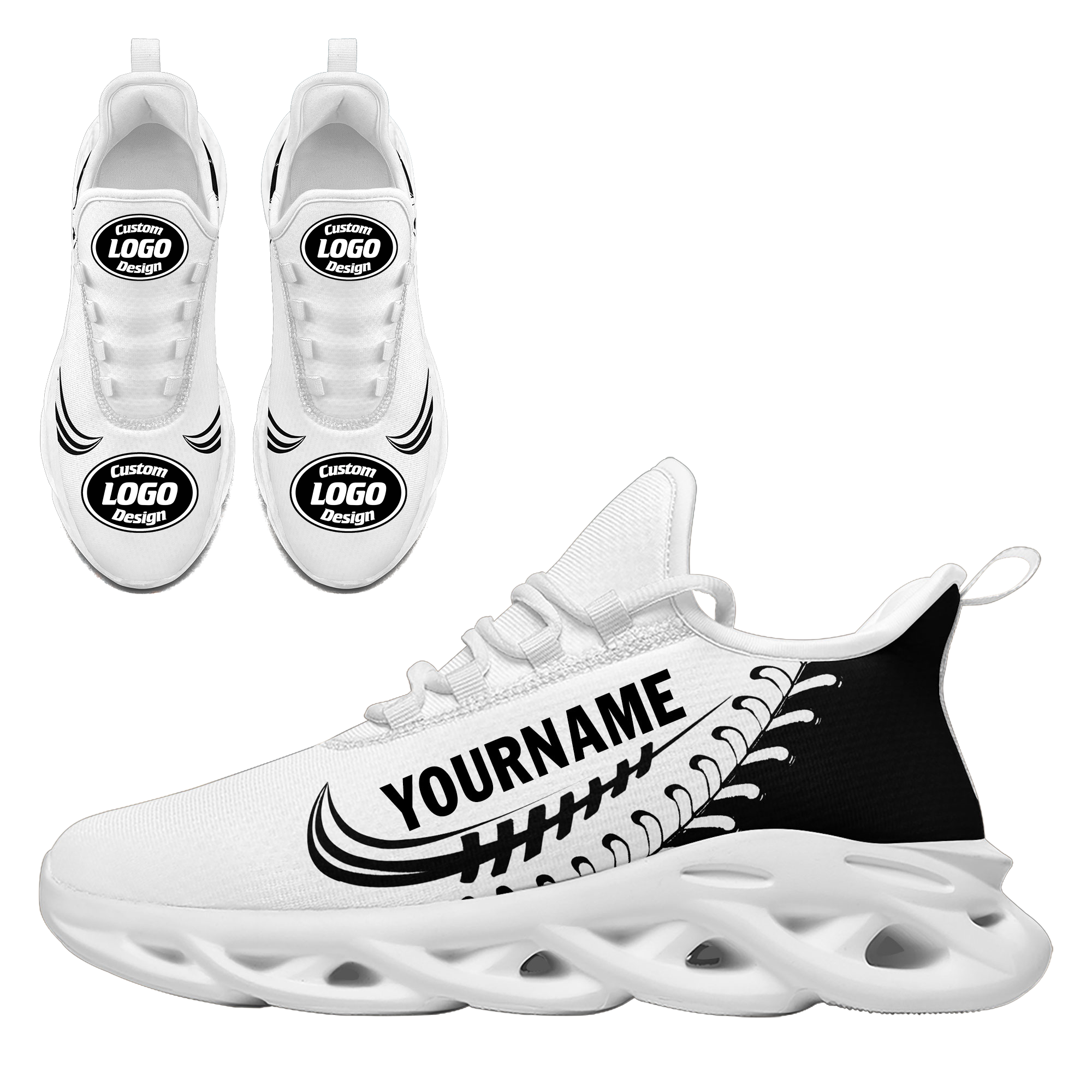 Custom MaxSoul Personalized Running Shoes - Lightweight Breathable Sneakers for Men & Women | Perfect for Jogging, Gym Workouts & Daily Walking