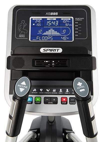Spirit Fitness XS895 Stepper Machine - Compact Home Exercise Equipment for Cardio & Leg Workouts | Perfect for Small Spaces & Home Gym