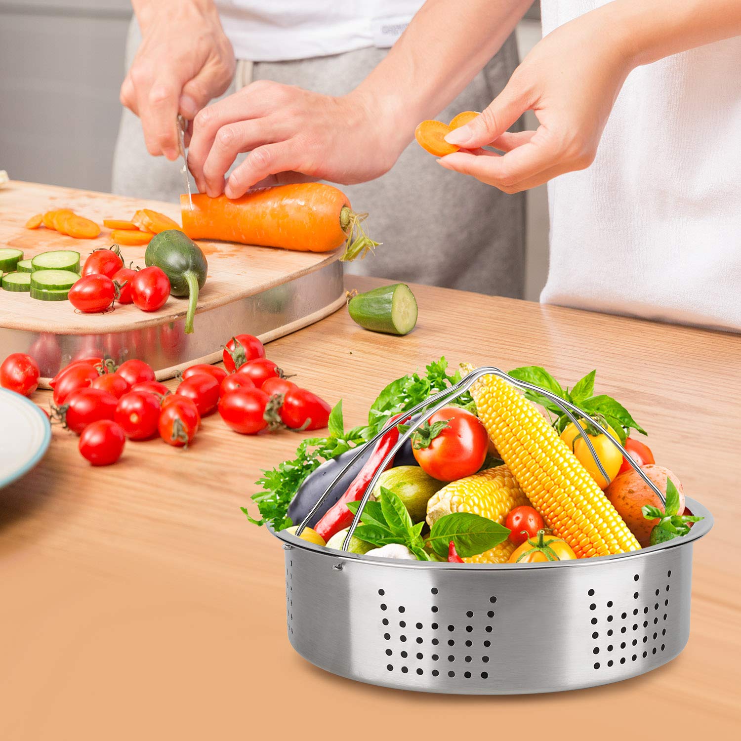 3 Qt Pot Accessories Set - Mini Steamer Basket, Egg Rack, Springform Pan & Trivet | Compatible with 3 Quart Pots | Perfect for Cooking, Steaming & Baking | Kitchen Essentials for Small Batch Meals
