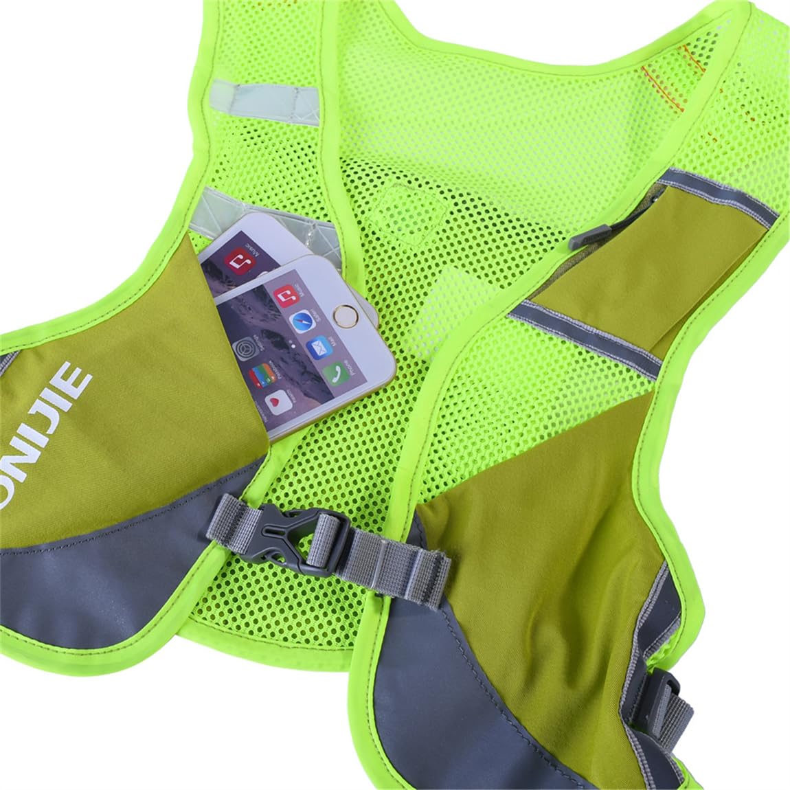 Ultralight Reflective Running Vest Backpack - Hydration Pack for Marathon, Trail Hiking & Outdoor Sports - High Visibility Safety Gear for Night Running & Adventure Activities