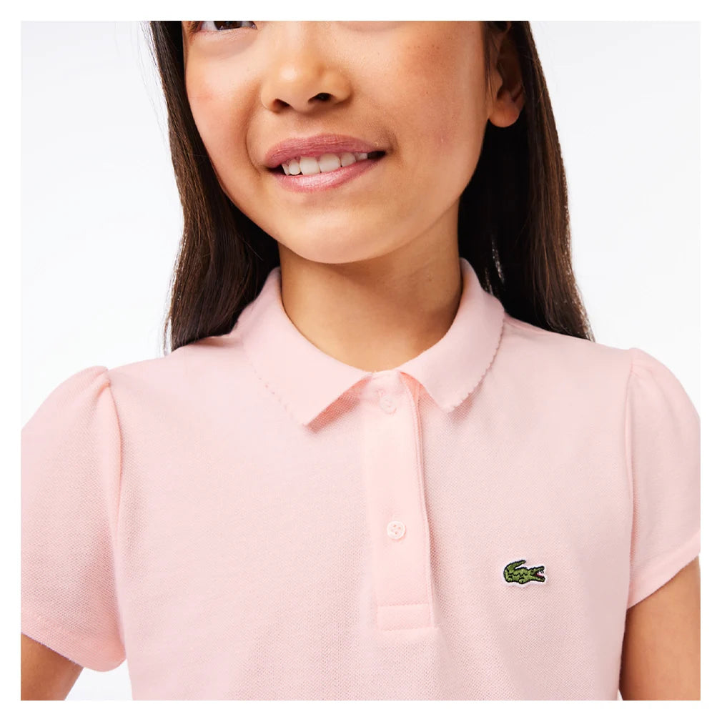 Girls' Scallop Tennis Polo Shirt - Breathable Cotton Blend Top for Active Play & School Sports | Perfect for Tennis, Golf & Casual Wear