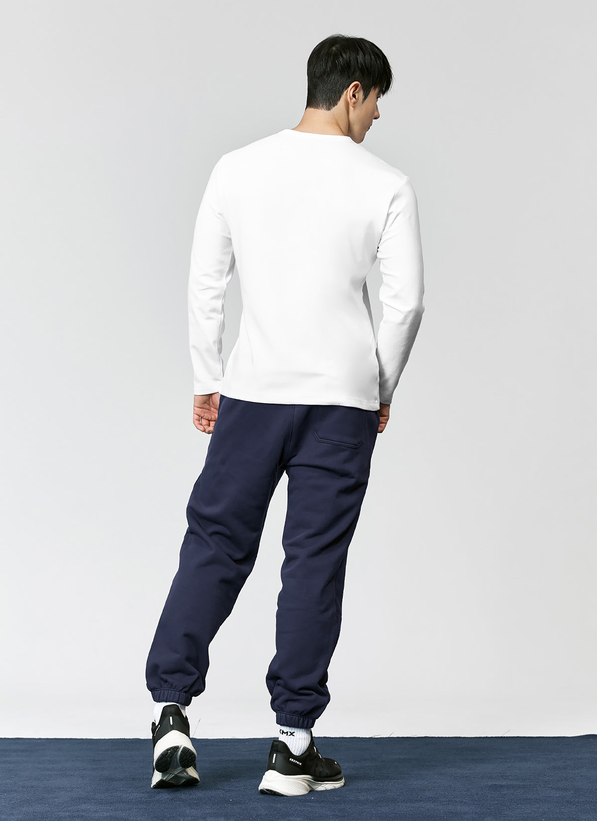 French Terry Loose Fit Jogger Pants for Men - Comfortable Casual Sweatpants with Elastic Waist & Pockets - Perfect for Lounge, Workout & Travel