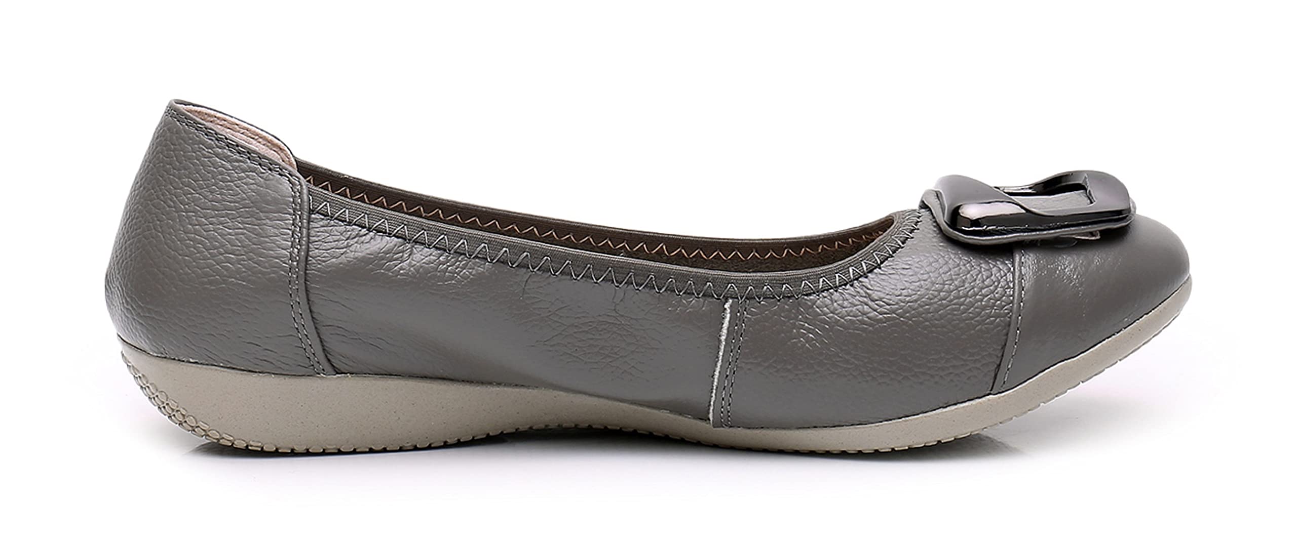 VenusCelia Women's Buckle Ballet Flats - Comfortable Slip-On Dance Shoes for Women | Perfect for Ballet, Jazz, Ballroom & Casual Wear
