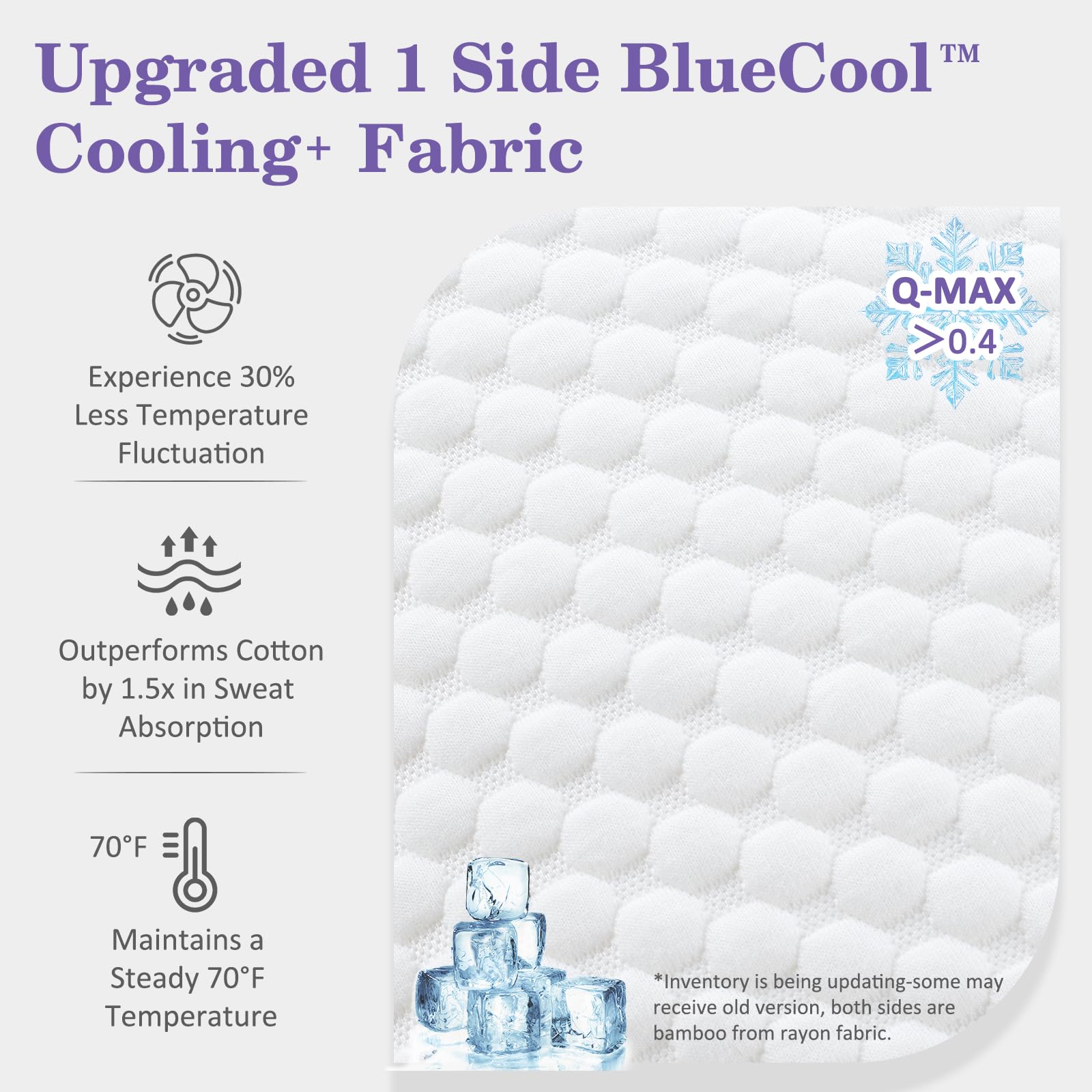 Cooling Adjustable Shredded Memory Foam Pillows Queen Size (2 Pack) - Breathable Bed Pillows for Side, Stomach & Back Sleepers with Removable Cover, 20