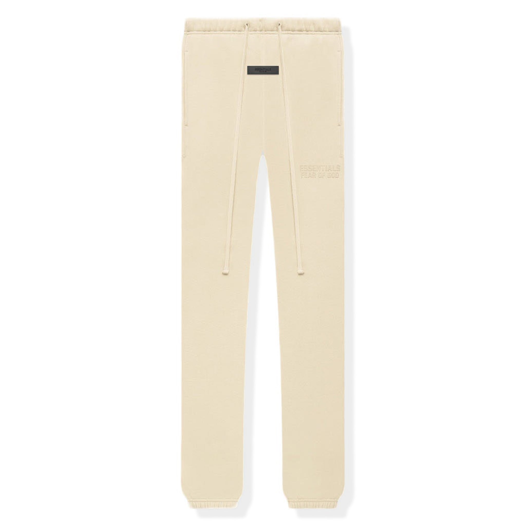 Fear of God Essentials Eggshell Sweatpants for Men - Comfortable Casual Joggers (FW22 Collection) - Perfect for Lounge Wear, Gym, and Street Style Fashion