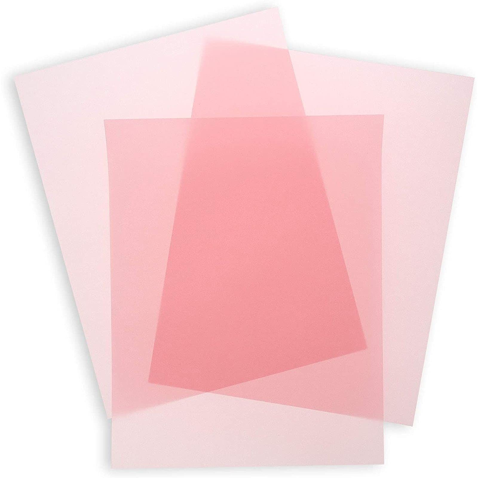 Premium 50 Sheets 8.5 x 11 Inch Vellum Paper - 100GSM Printable Tracing Paper for Invitations, Art Sketching & Calligraphy - Blush Pink - Perfect for Wedding Stationery, DIY Crafts & Light Box Projects