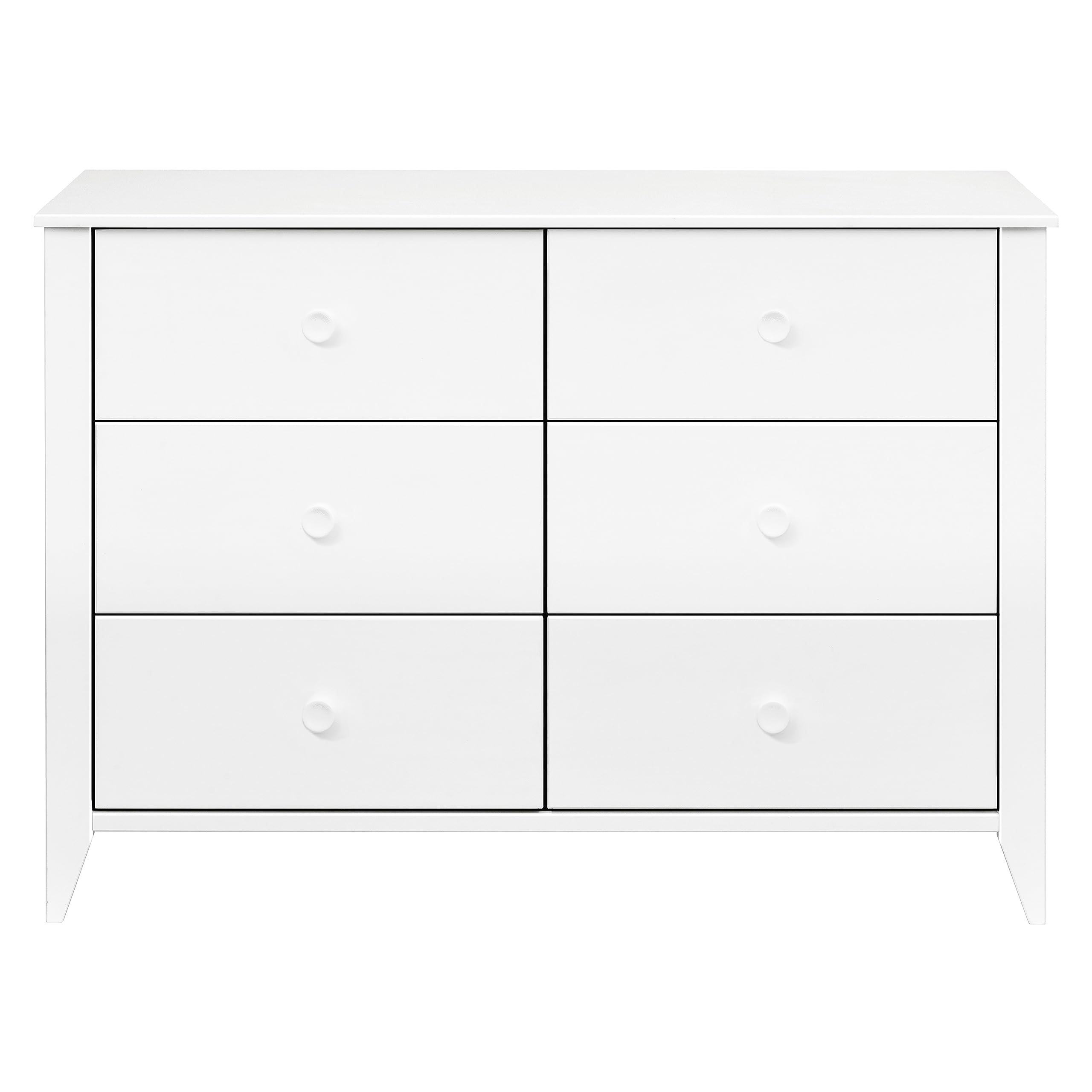 Babyletto Sprout 6-Drawer Baby Dresser - GREENGUARD Gold Certified Wooden Chest for Kids Nursery - White | Safe & Stylish Storage for Baby Clothes, Toys & Nursery Essentials in Bedroom, Playroom or Hallway