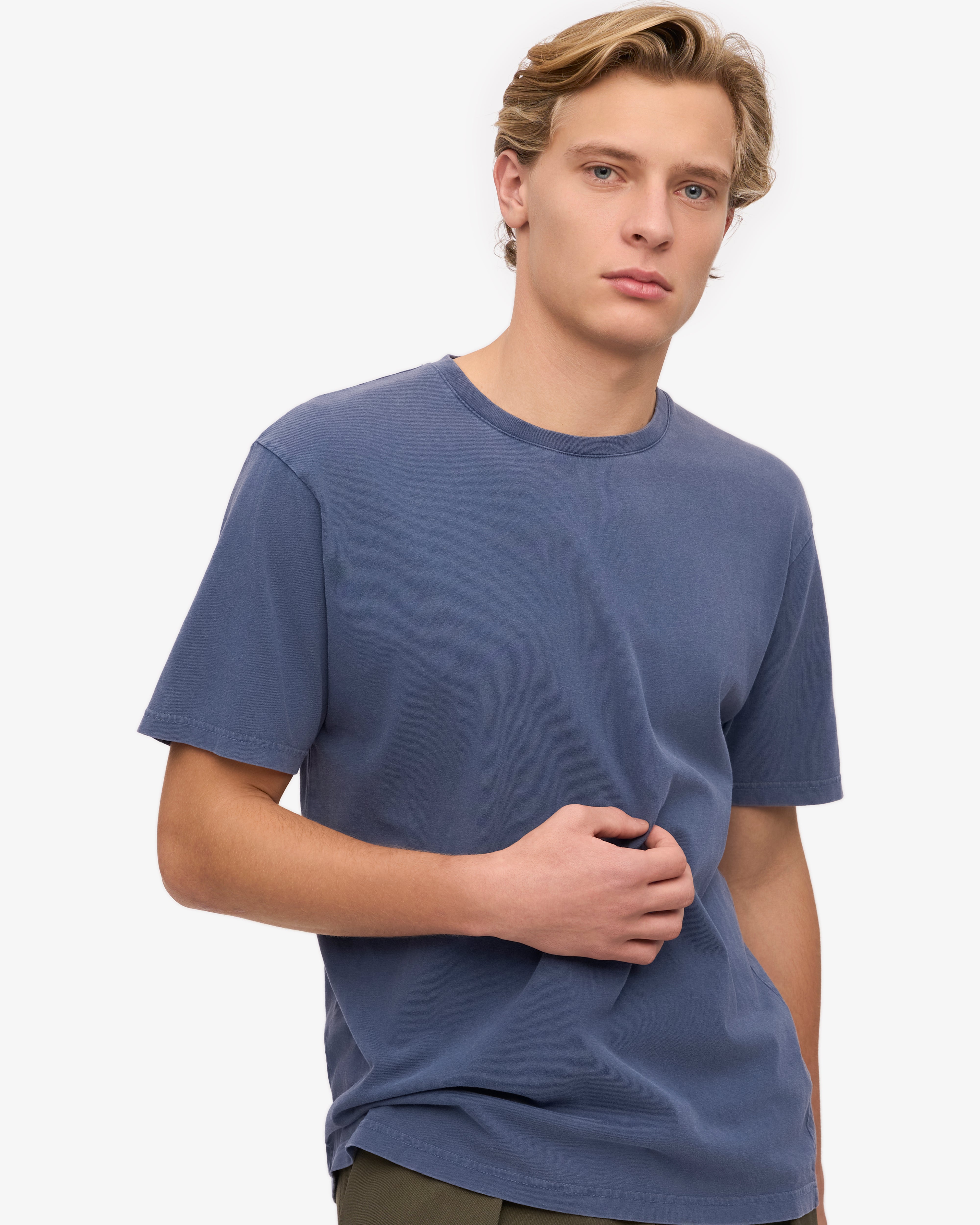 Classic Organic Cotton T-Shirt for Men & Women | Soft Comfortable Eco-Friendly Tee | Neptune Blue | Perfect for Casual Wear, Gym & Everyday Outfits