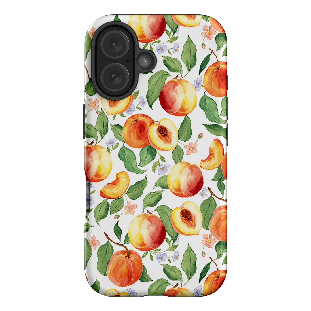 Stylish Peach Blossom Phone Case for iPhone 15/14/13/12/11 Pro Max - Floral Design Protective Cover with Shock Absorption - Perfect for Spring Fashion, Travel & Everyday Use