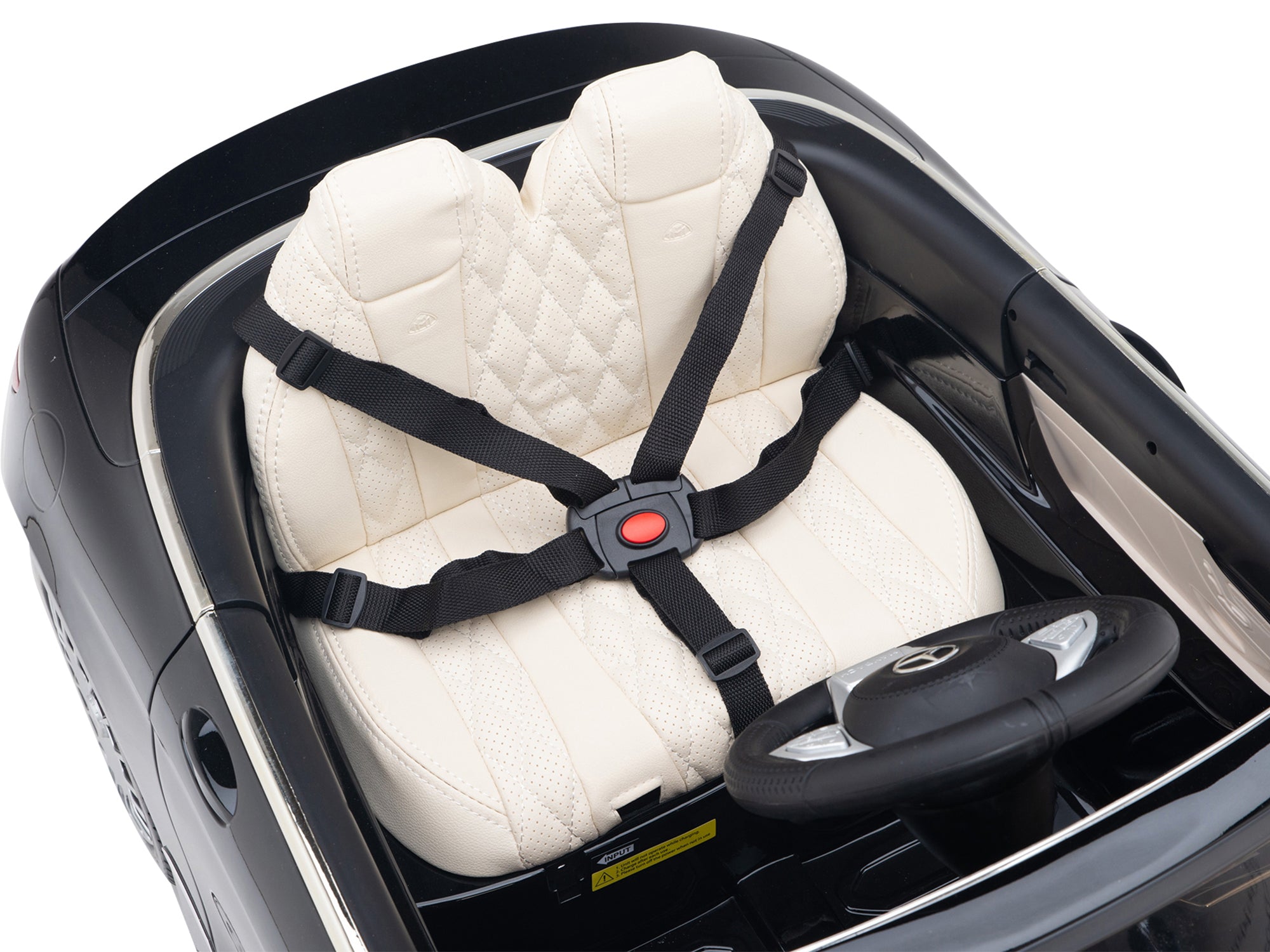 12V Mercedes Benz Maybach Kids Electric Ride-On Car with Remote Control, Radio & MP3 - Black - Perfect for Birthday Gifts & Outdoor Play
