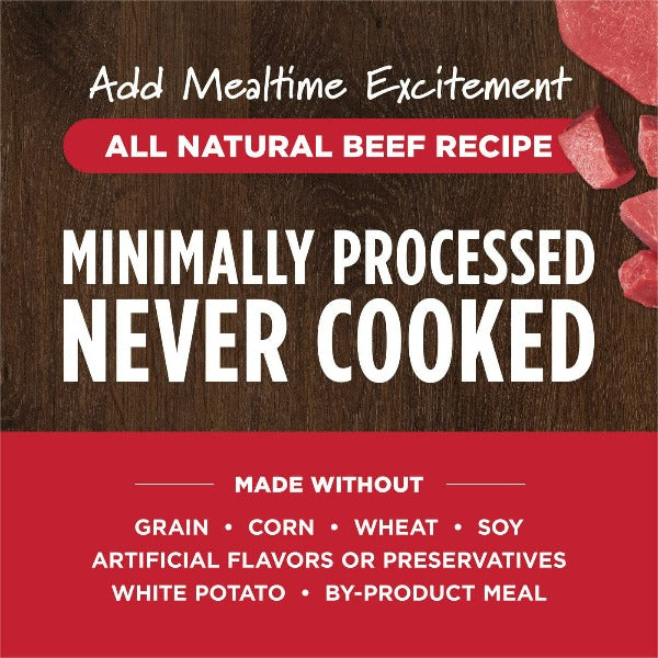 Instinct Raw Boost Shakers Beef Recipe Dog Food Topper - High Protein Grain-Free Kibble Mixer for Dogs - Perfect for Picky Eaters & Mealtime Enhancement