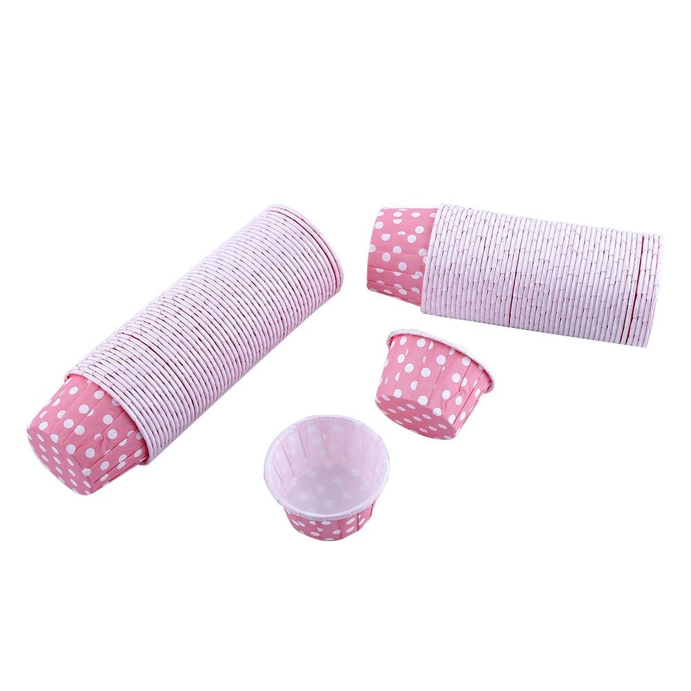 Mavis Laven 100pcs Mini Baking Cups - Colorful Paper Cupcake Liners for Party, Wedding & Birthday - Perfect for Cupcakes, Muffins & Dessert Displays