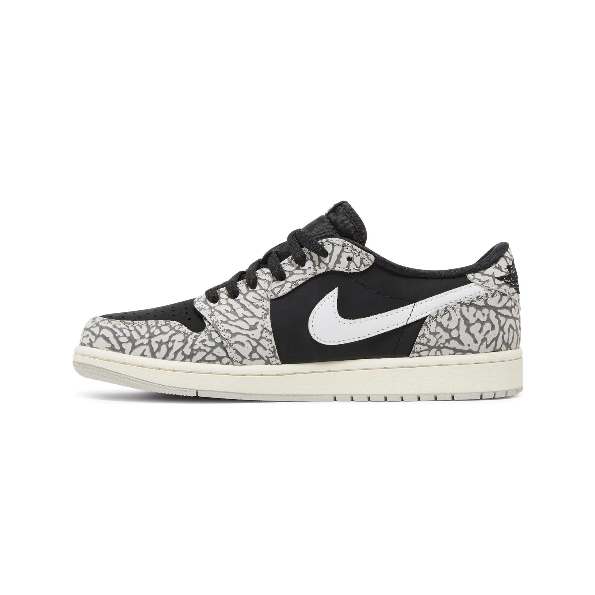 Air Jordan 1 Retro Low OG 'Black Cement' Sneakers (2023) - Men's Basketball Shoes for Casual Wear & Street Style Fashion